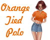 Orange Tied Polo
