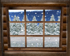 WINTER CABIN WINDOW S