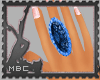 Blue Floral Ring L
