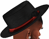 black red hat