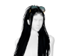 Black Hair + Blue Shades