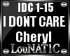 L| Cheryl - I Dont Care