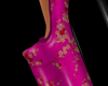 Pink Brocade Heels 