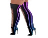 neon bright Stileto boot
