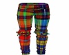 Tartan Ripped Pants Male