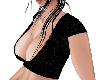 Busty Black Top Glitter