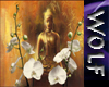 Golden Buddha and Orchid