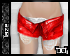-T- Frayed Shorts ~ Red