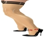 Clear latex stockings