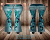 Teal  Flutter Jeans