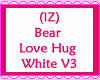 Bear Love Hug White V3