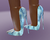 Blue White heel