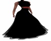 Black Dress Rose Belt