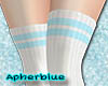 [AB]Sock White Blue tape