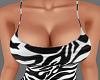 H/Ruffle Dress Zebra XXL