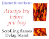 Scrolling flames Delag