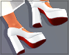 White Red Bottoms Heels