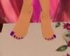 purple dainty feet n toe