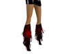 red tassle boots