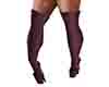 fluff cat boots purple
