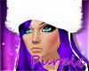 Fur Hat Purple Hair