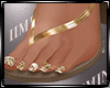B Golden Glitter Sandals