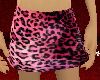pink leopard miniskirt