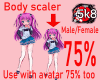 75% Teens BodyScaler F/M