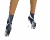 silver spiked heels