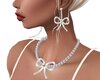 Pearl and Bow Jewel Set