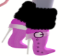 pink christmas boots