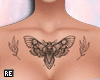 R|❥Chest Tattoo Moth