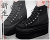 ☽ Black  Sneakers.