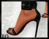 Eo) Designer Black Heels