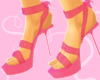 =ribboned pink heels