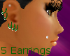 *bBb Green Earrings