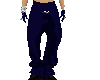 V Drop Low Pants Blu