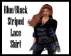 GBF~L ace Shirt  Blu/Blk