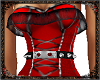 Studded Corset Red