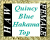 Quincy Blue Hakama Top F