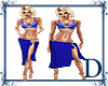 Ds Jeweled Sarong (Blue)