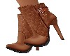 RUST LEATHER ANKLE BOOTS