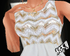 (X)white-gold minidress