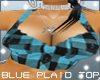 Blue Plaid Top