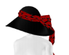 Black & Red Dramatic Hat