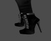 GR~ Black Leather Heels