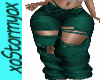 Green Baggy Jeans