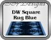 DW Square Rug Blue