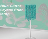 Blue Glitter Floor Lamp