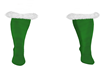 green santa boots